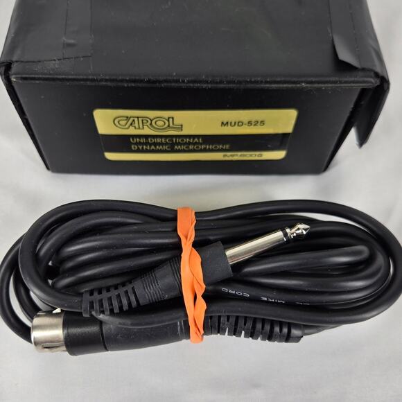 CAROL VINTAGE MUD-525 UNI-DIRECTIONAL DYNAMIC MICROPHONE – FULLY FUNCTIONAL - Picture 5 of 7